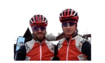 Ciclismo, ma sulla neve: Alessandro Saravalle e Giuseppe Lamastra a Gstaad