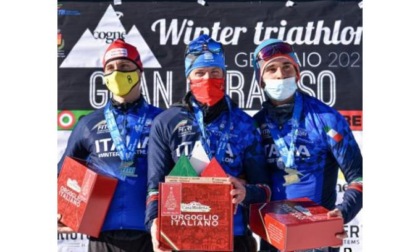 Winter triathlon, Giuseppe Lamastra conquista due titoli italiani in casa