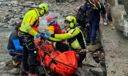 A Cogne recuperato un 13enne scivolato nel torrente Grand Eyvia