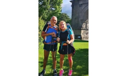 Da Aosta a Roma seguendo la Via Francigena, l’avventura di Egidio Garino di Gressan e Cristina Berlier di Jovençan