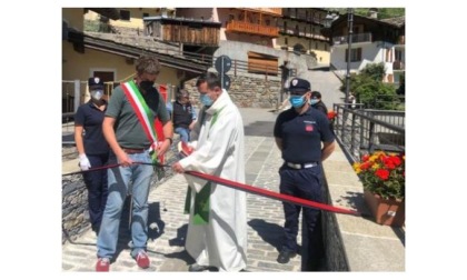 La Thuile, finalmente è stato riaperto il ponte della Goletta