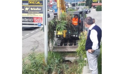 Ripristinata la funzionalità del canale lungo la Statale 26 all’Amérique