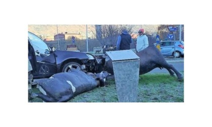 Incidenti in via Roma ad Aosta e alla rotonda di Charvensod