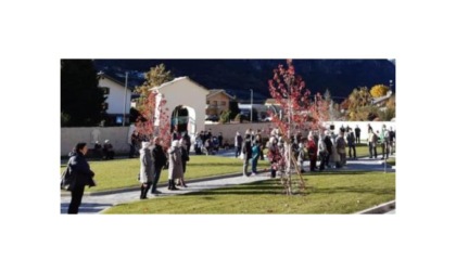 Jardin de la Mémoire a Montjovet Domenica scorsa l’inaugurazione