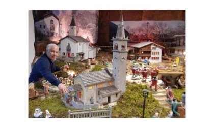 Riapre il presepe di Serafino Servodidio a Pontey dopo la chiusura nel 2020 a causa della pandemia