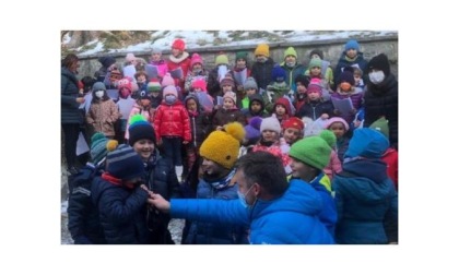 San Kloas e i bambini aprono le feste a Gressoney