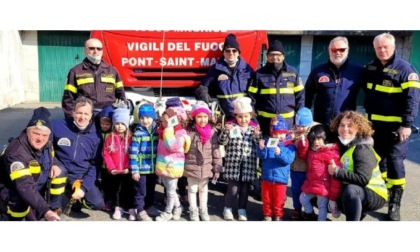 I bimbi della scuola dell’infanzia ospiti dei Vigili del Fuoco