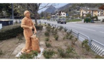 A Montjovet le statue realizzate con la motosega