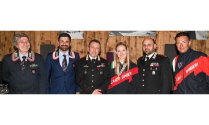 Sophie Mathiou socia ad honorem dell'Associazione Nazionale Carabinieri di Courmayeur