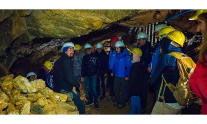 Brusson punta sul turismo delle miniere Inaugurata la nuova galleria nella montagna