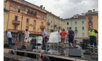 Festa della musica bagnata nel cuore di Aosta