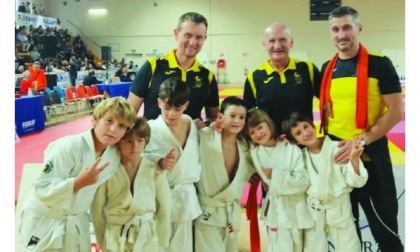 I ragazzi dello Stade Judo Club di Aosta in evidenza a Leinì