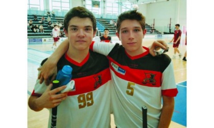 Campionato Italiano Under 19 di floorball, terzi i fratelli aostani Giacosa con il Geas