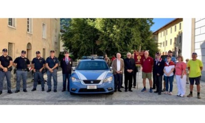 Tappa ad Aosta per Giuliano Maltempi, poliziotto in pensione sulla Via Francigena