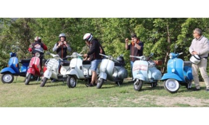 Il Vespa Club Saint-Vincent a raduno per i dieci anni dalla rifondazione