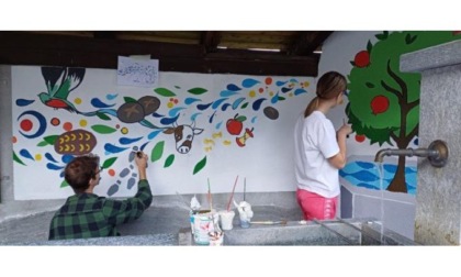 Festa del pan ner... con murales nel villaggio di Fleuran a Issogne