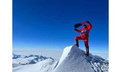 Marco Camandona in cima al Monte Vinson Manca solo un tassello per le «Seven Summits»