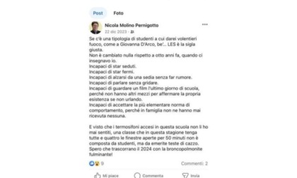 Dopo gli insulti agli studenti pubblicati su Facebook per il docente scatta il procedimento disciplinare