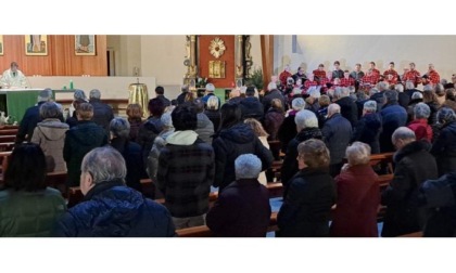 La chiesa di Saint-Martin-de-Corléans era gremita di fedeli per la Messa in patois con il Coro Sant’Orso