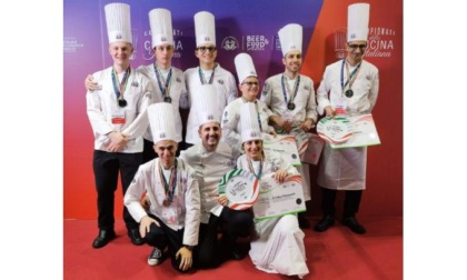 Miglior allievo, secondo Julian Mella dell’Alberghiero di Châtillon Oro per i cuochi Danilo Salerno, Simone Salmin e Martin Magnino