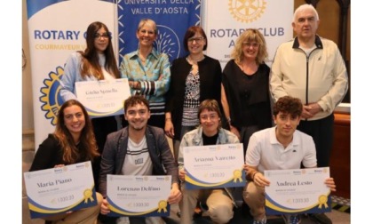 Consegnate le borse di studio dei Rotary Club Aosta e Courmayeur Valdigne