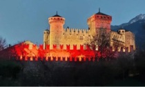 Luci colorate e “videomapping” per Natale sul castello di Fénis